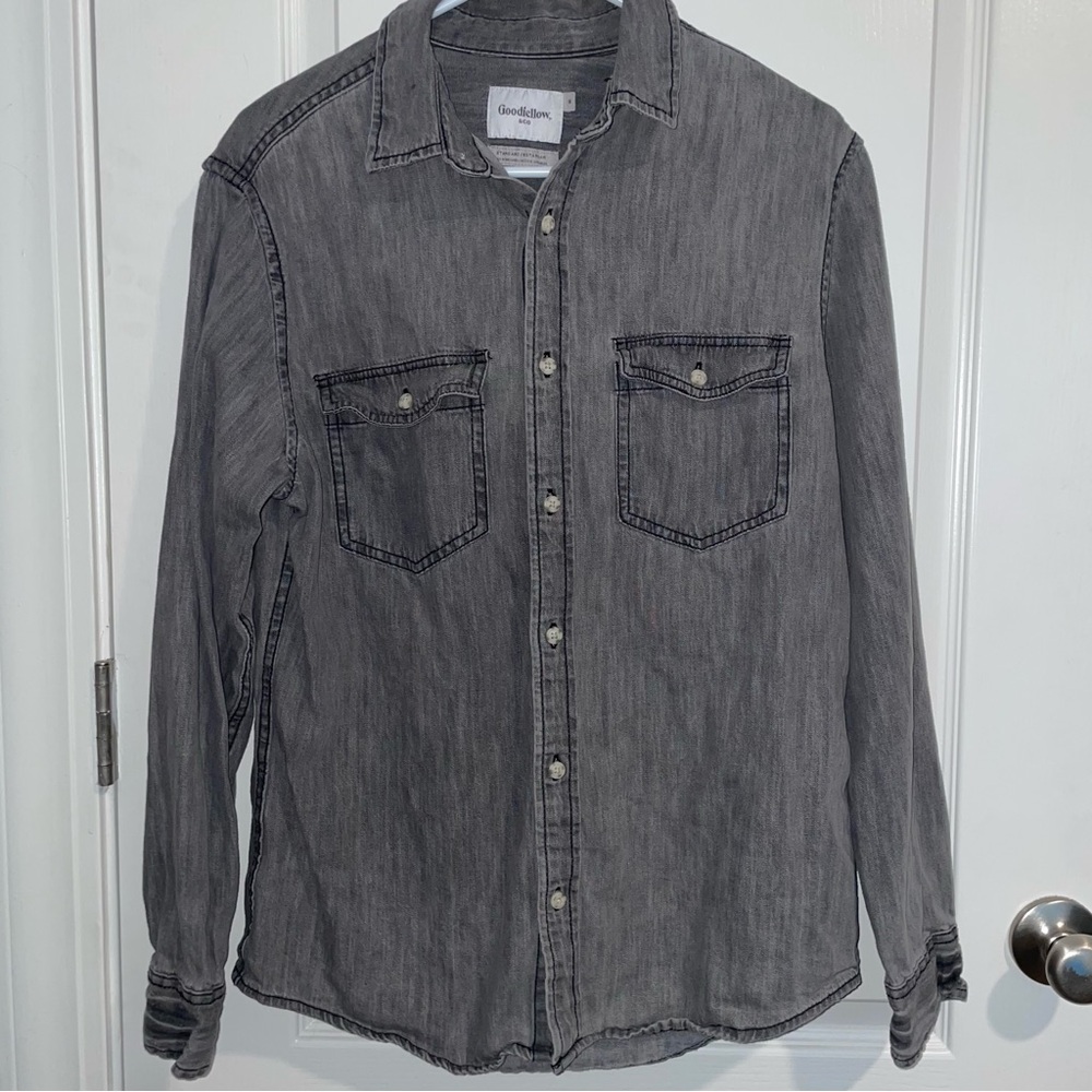 Goodfellow & Co Men's Charcoal Button Down Shirt